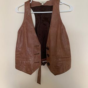 Vintage Abercrombie & Fitch Leather Vest